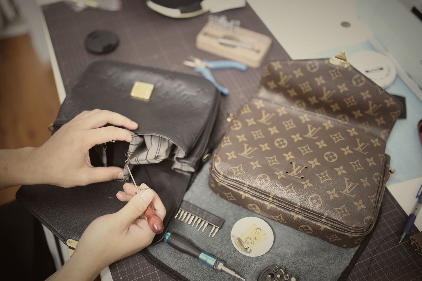 Removing hardware for plating